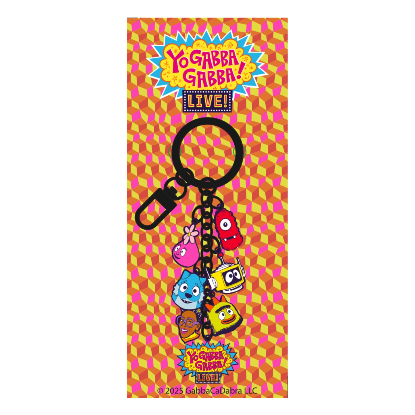 Yo Gabba Gabba Live Charm Keychain