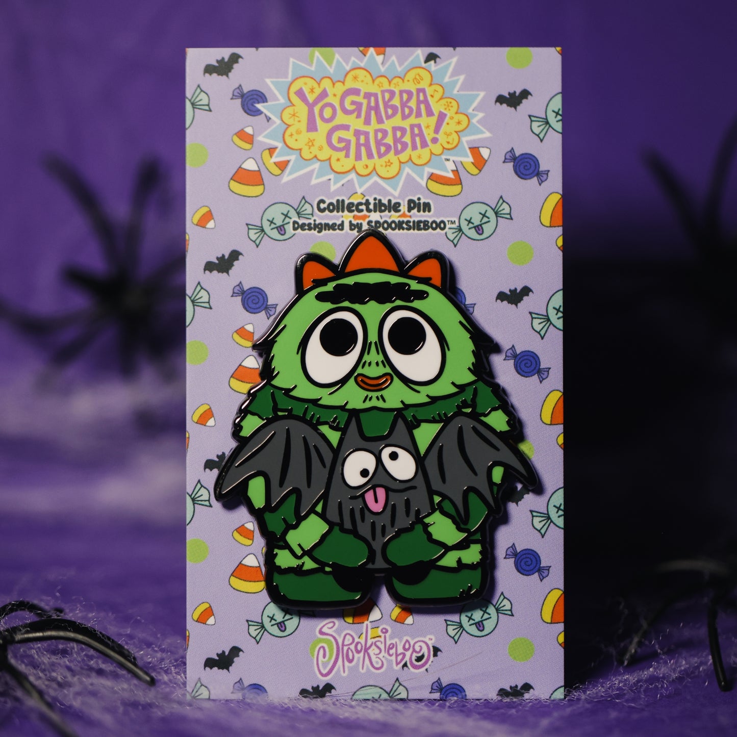 Spooksieboo x Yo Gabba Gabba! Brobee Pin!