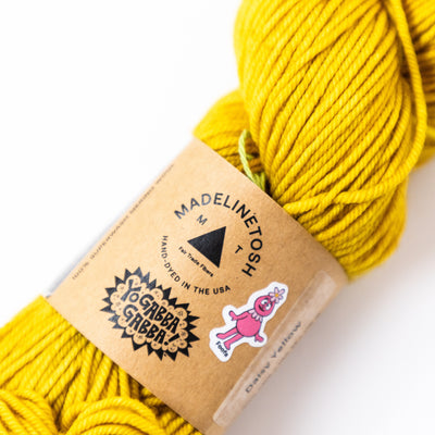 Yo Gabba Gabba! Daisy Yellow Yarn Skein by Madelinetosh
