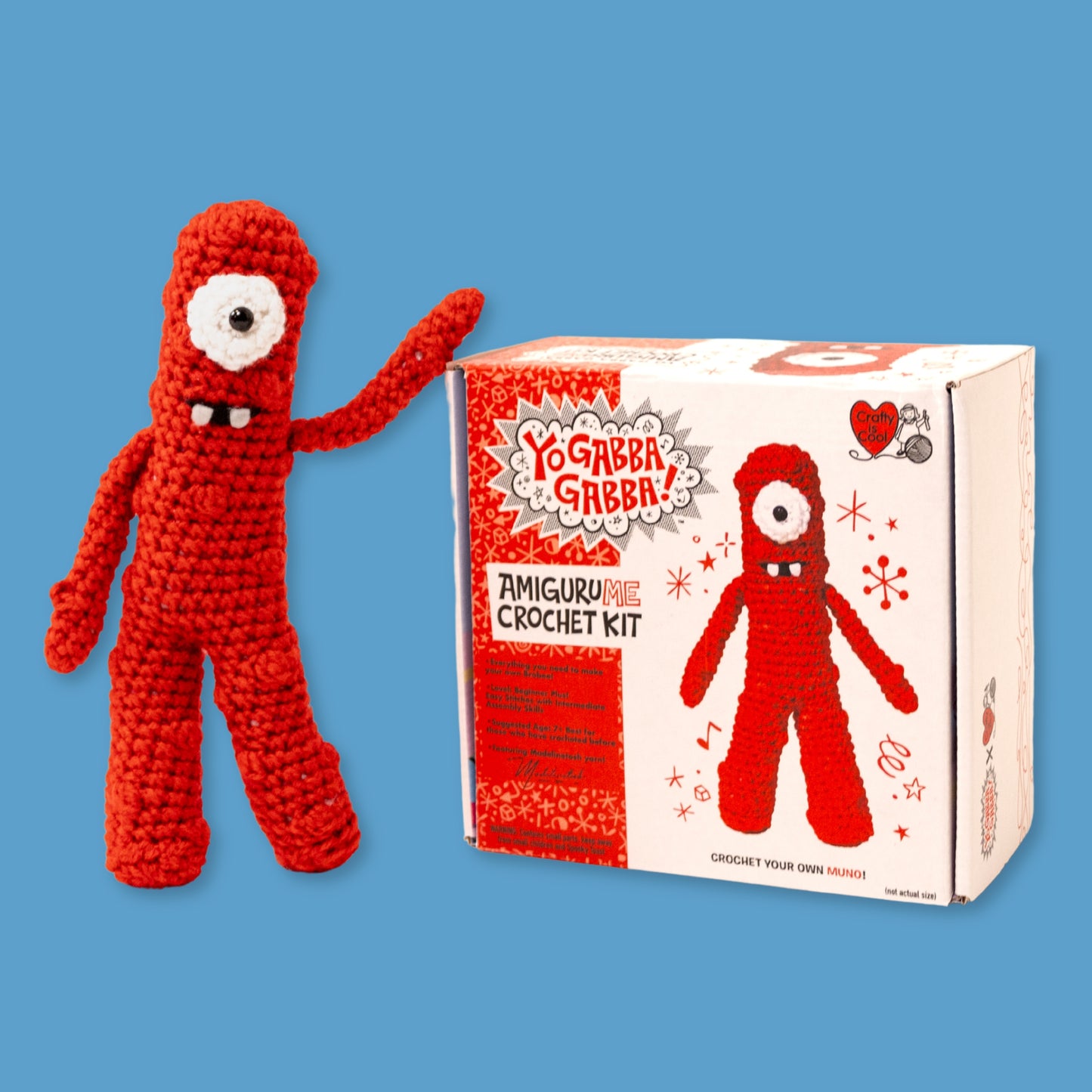 Yo Gabba Gabba! AmiguruME Muno Crochet Kit with Crafty Is Cool!