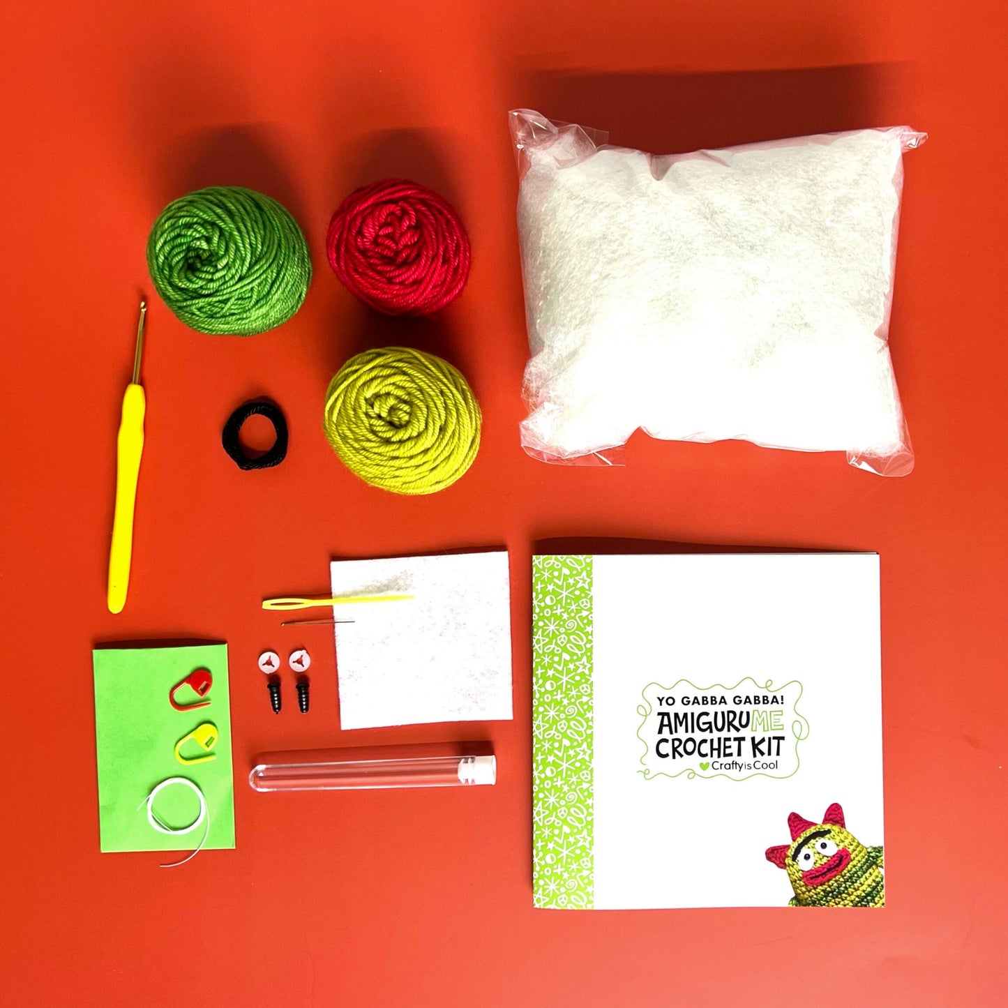 Yo Gabba Gabba! AmiguruME Brobee Crochet Kit with Crafty Is Cool! PRE-ORDER!