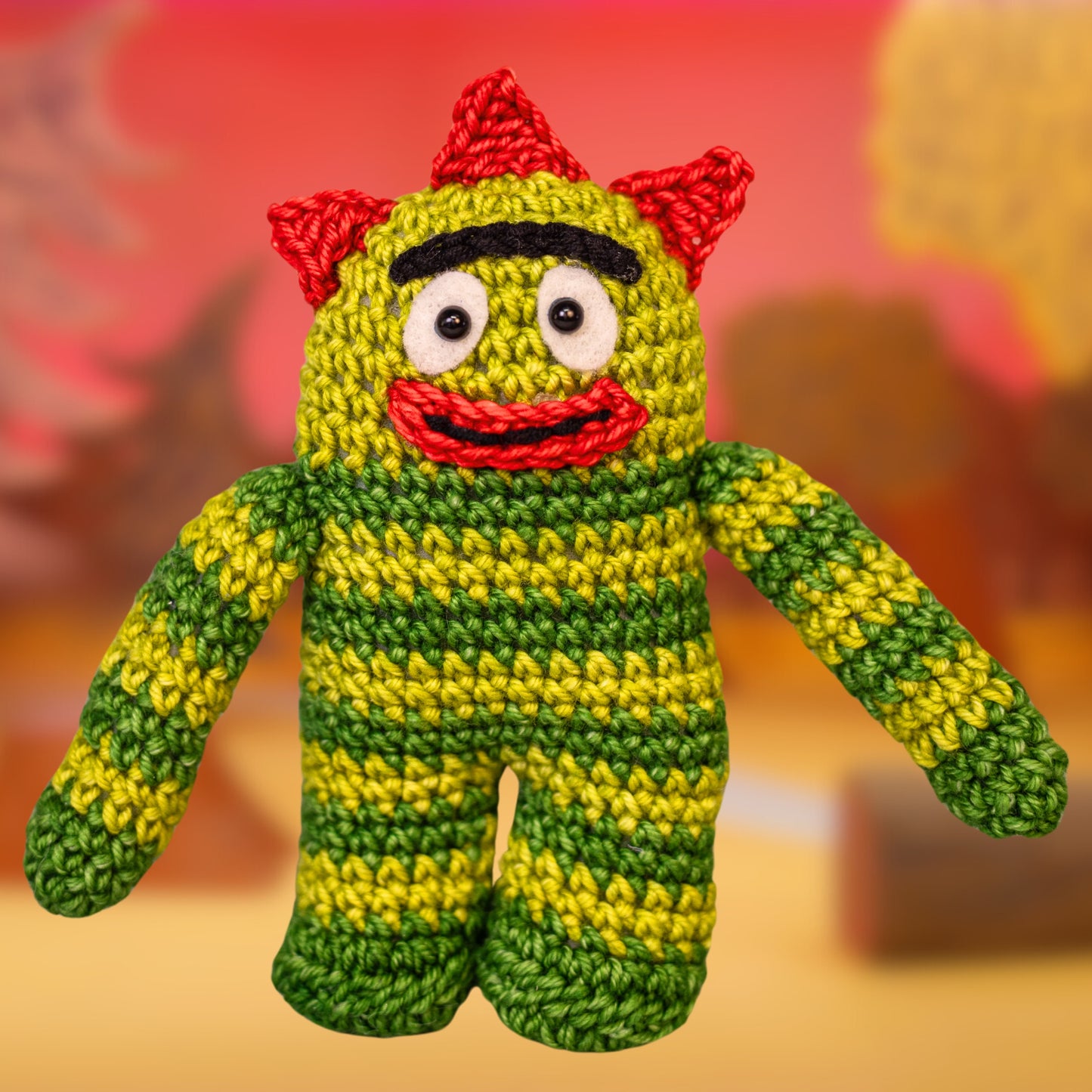 Yo Gabba Gabba! AmiguruME Brobee Crochet Kit with Crafty Is Cool! PRE-ORDER!