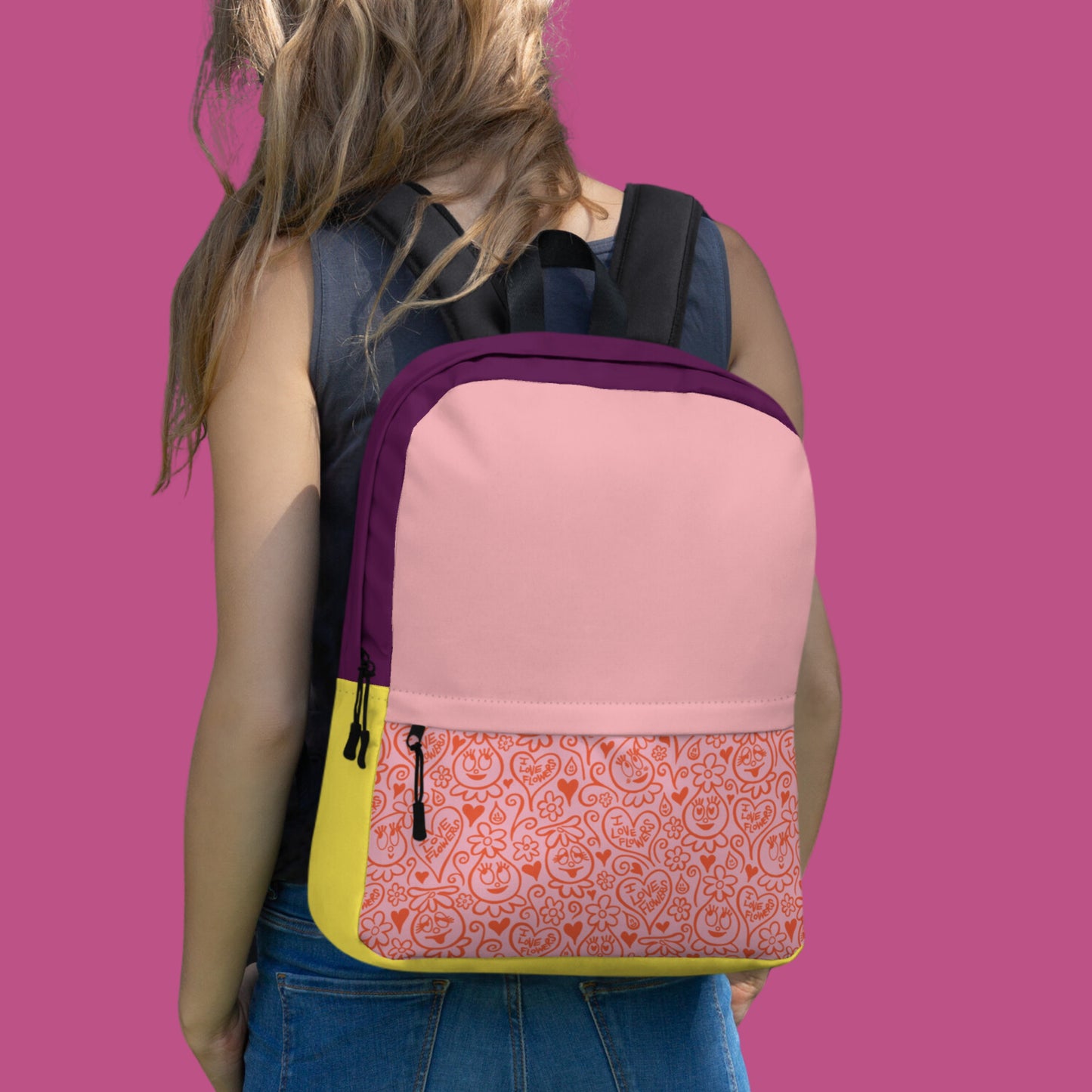 Foofa "I Love Flowers!" Orangello Backpack