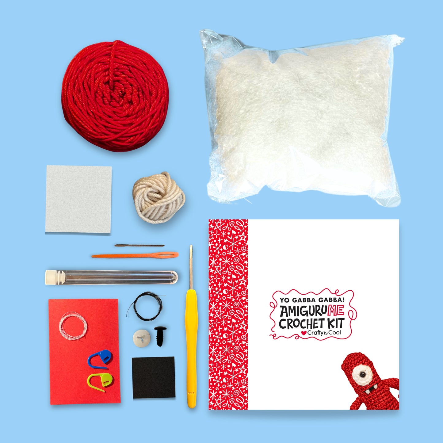 Yo Gabba Gabba! AmiguruME Muno Crochet Kit with Crafty Is Cool!