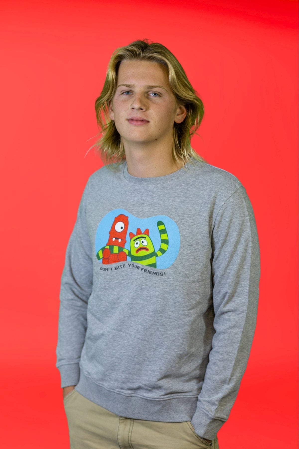 Don't Bite Your Friends! Adult Sweatshirt!