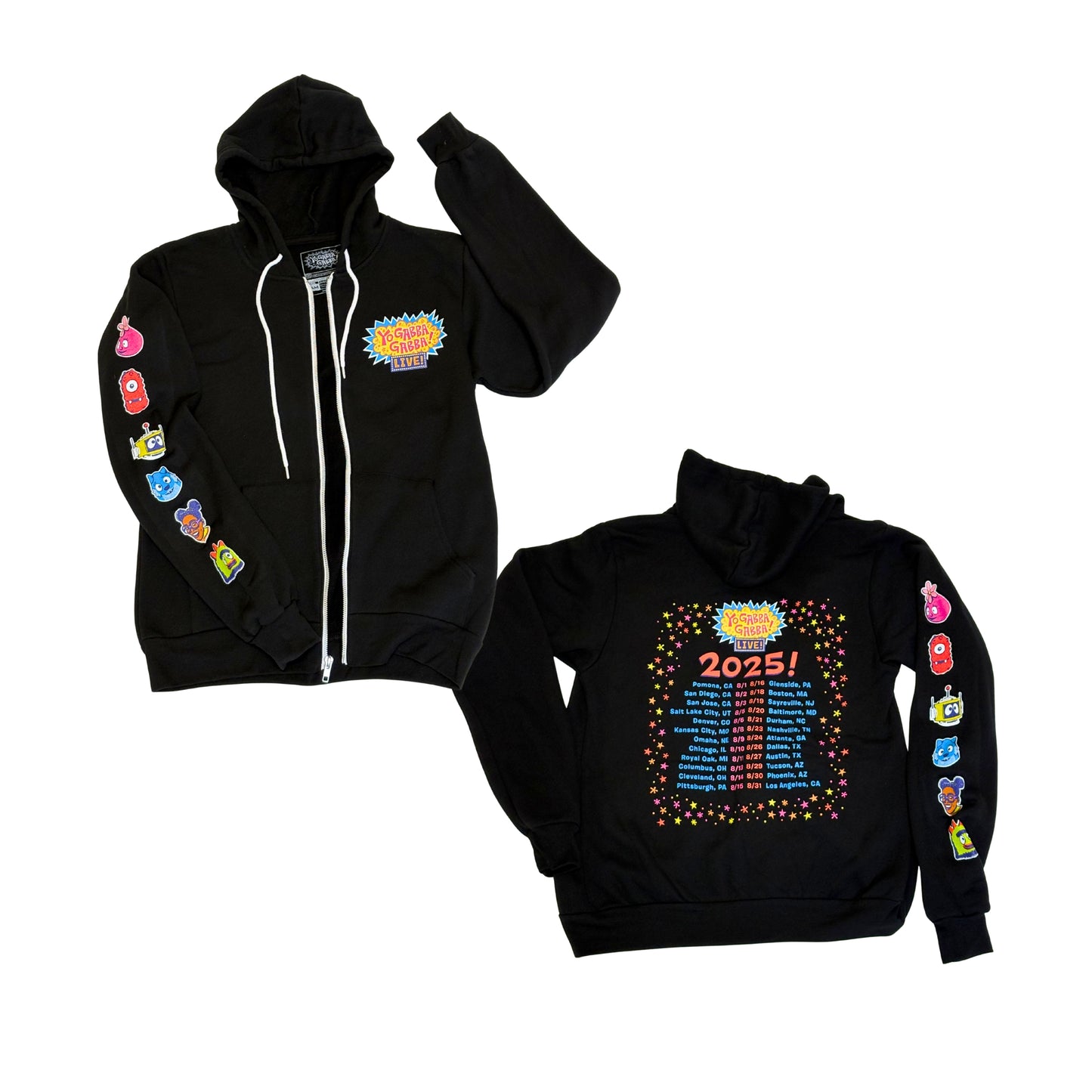 Yo Gabba Gabba Live! 2025 Official Youth Tour Hoodie
