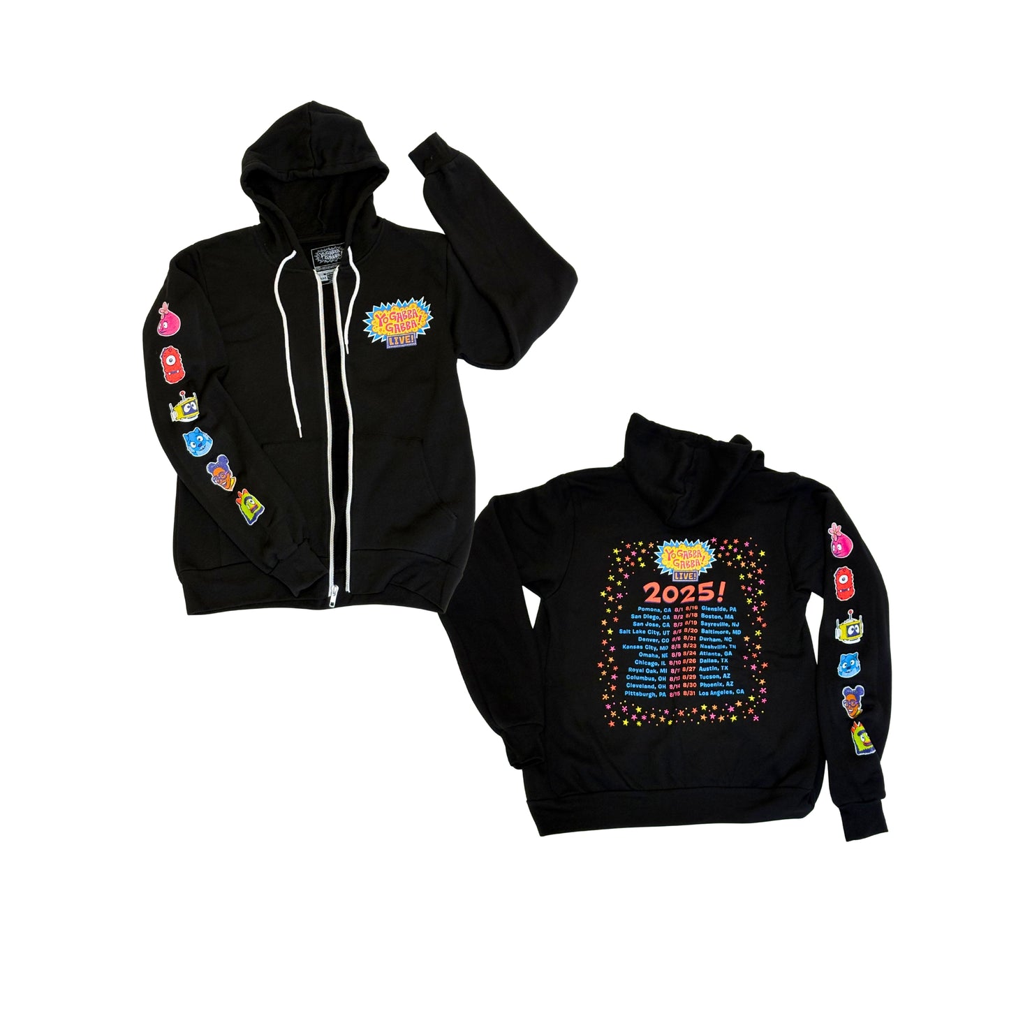 Yo Gabba Gabba Live! 2025 Official Toddler Tour Hoodie