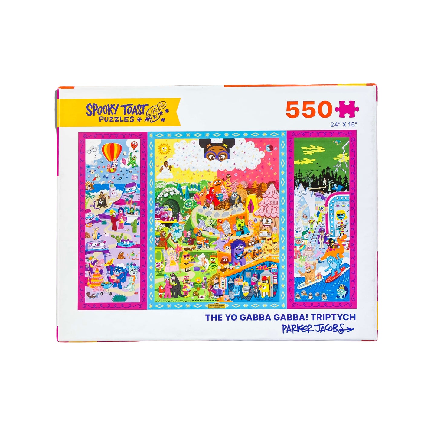 The Yo Gabba Gabba! Triptych 550 Piece Puzzle!