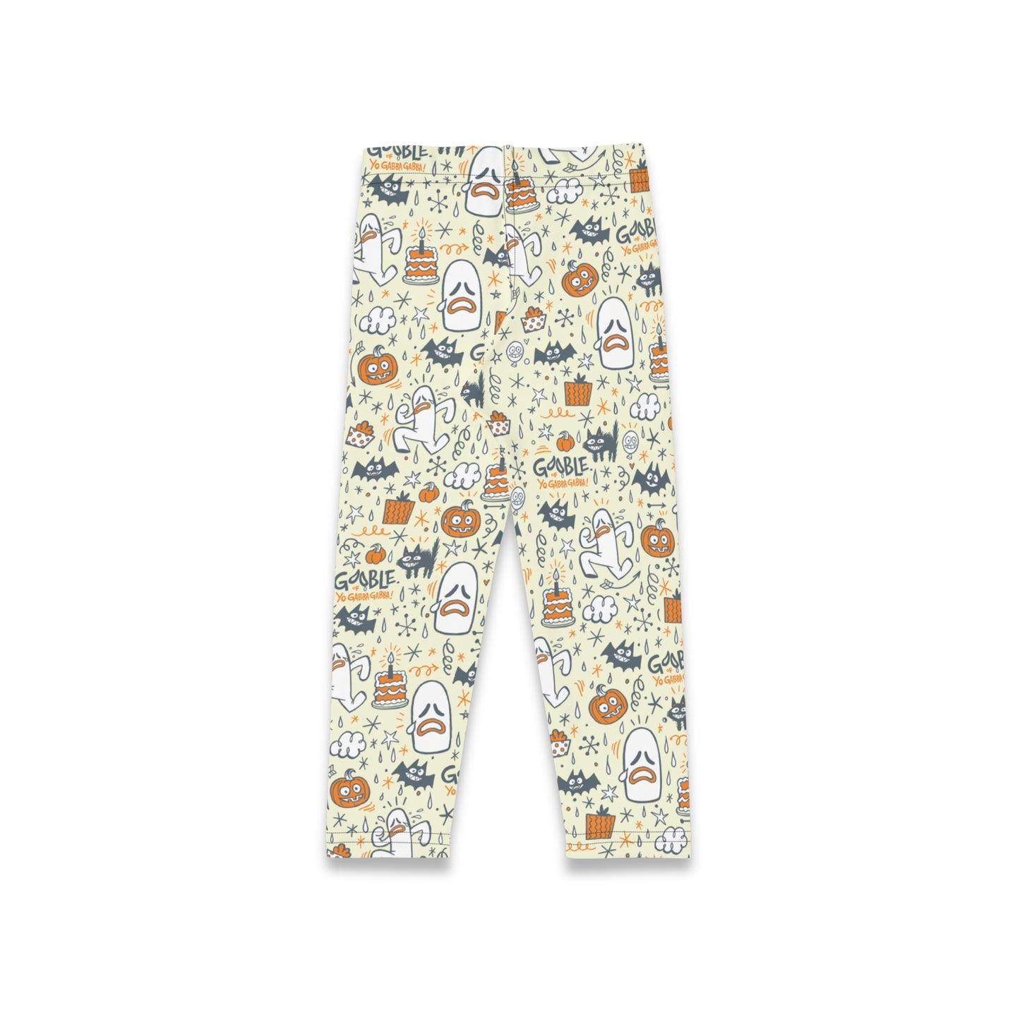 Toddler & Youth Gooble Butter Yellow Fall Festival Pattern Leggings