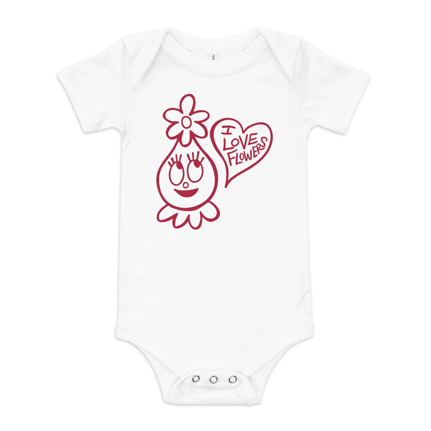 Foofa "I Love Flowers!" Baby Onesie