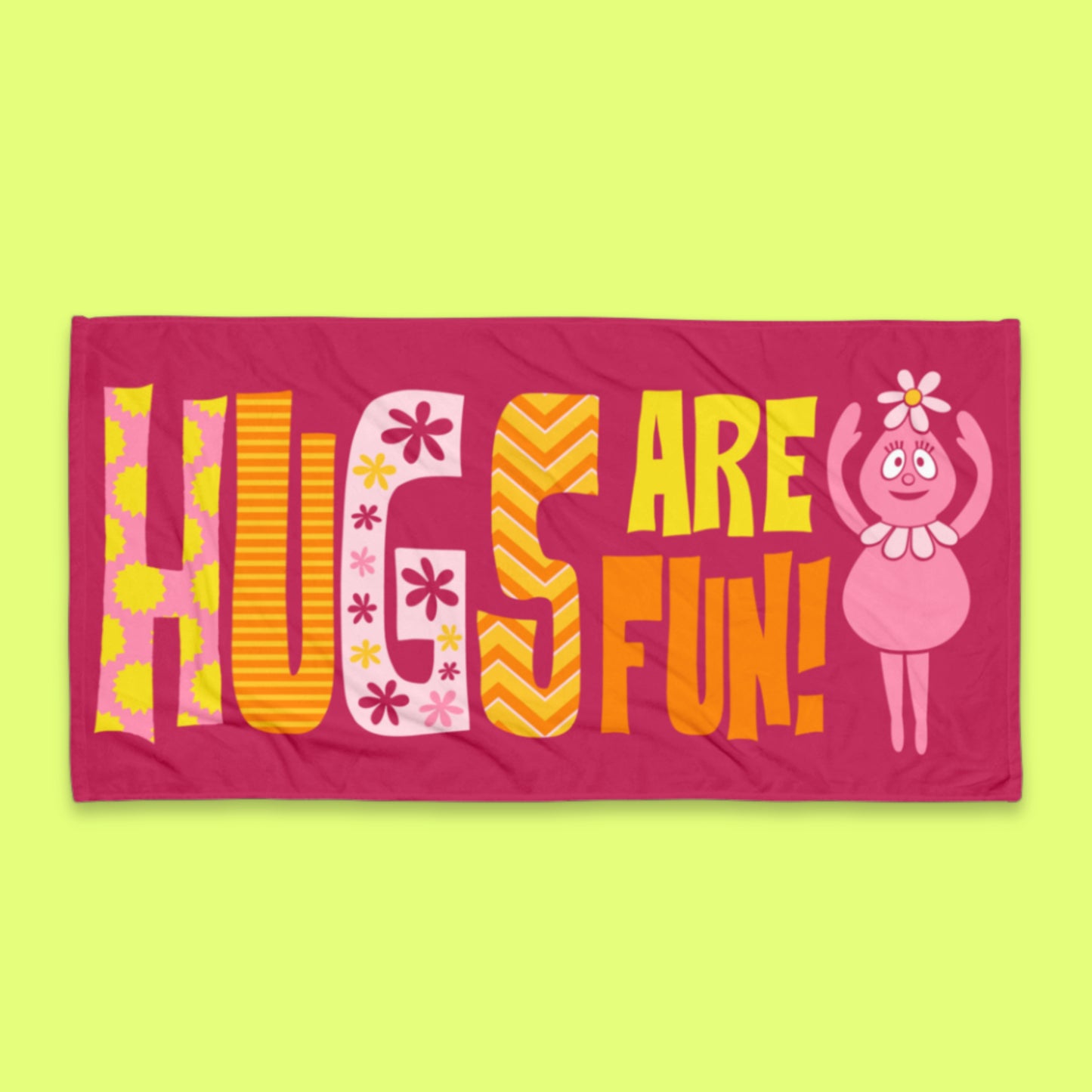 Hugs Are Fun! Beach Towel!