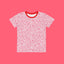 Toddler Foofa "I Love Flowers!" Berries & Cream Print Tee