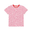 Youth Foofa "I Love Flowers!" Berries & Cream Print Tee