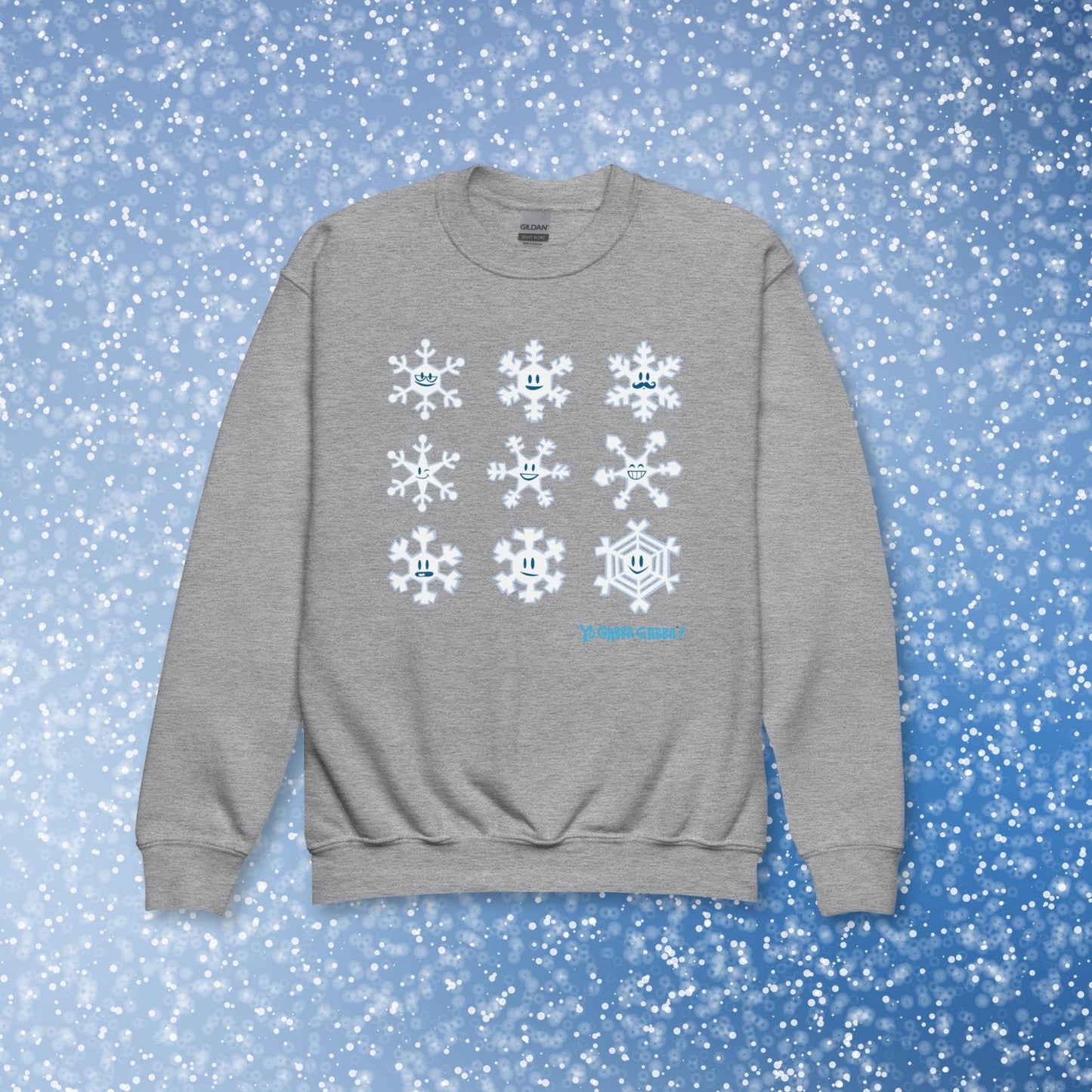 Different Snowflakes Youth Sweatshirt!