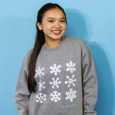 Different Snowflakes Adult Sweatshirt!