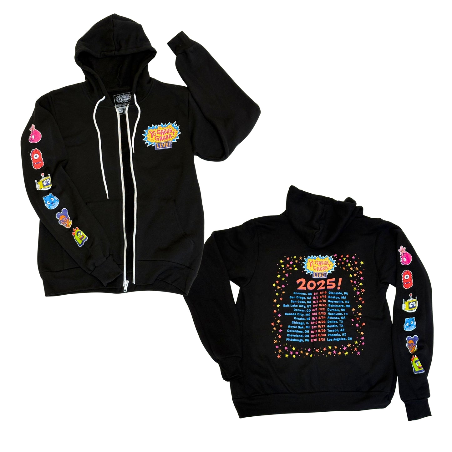 Yo Gabba Gabba Live! 2025 Official Adult Tour Hoodie
