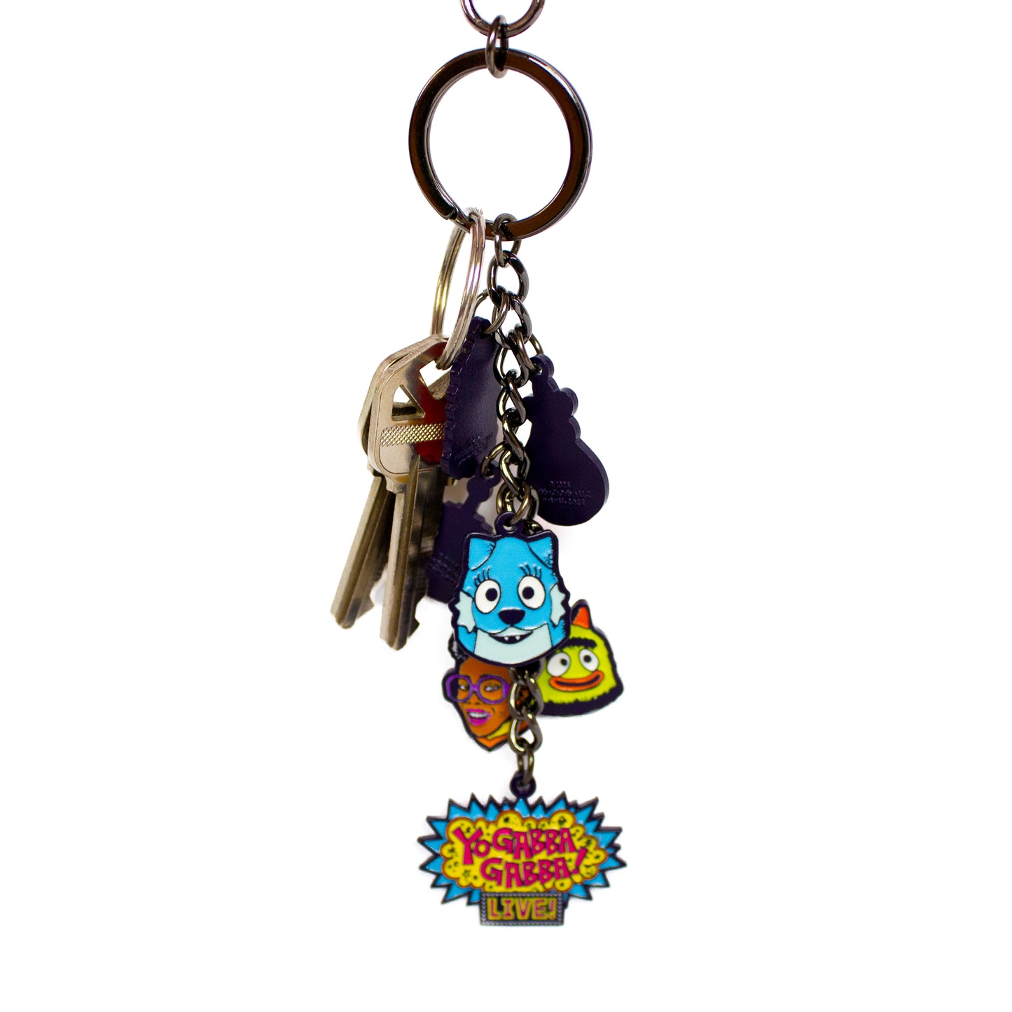 Yo Gabba Gabba Live Charm Keychain